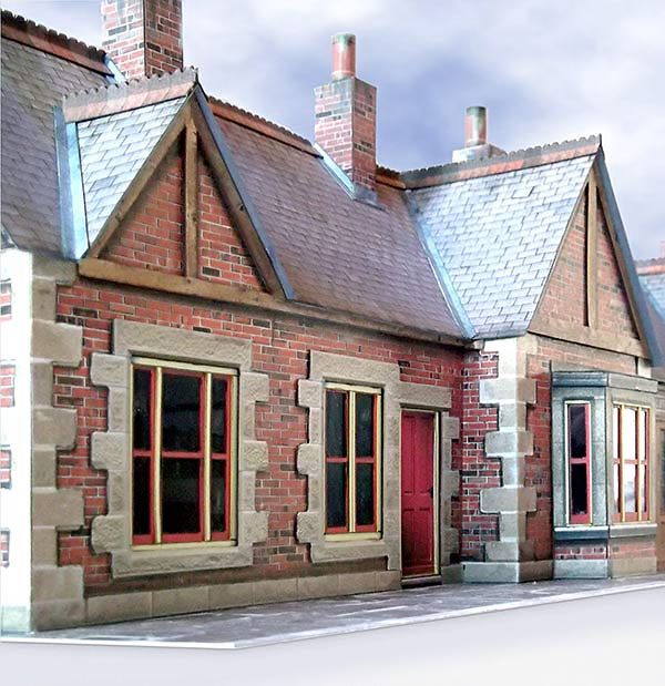 7mm scale Railway Station Building Kit Ideal For O Gauge Trains Trams